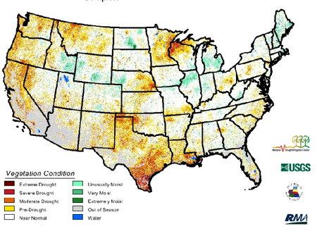 US VegDRI Map