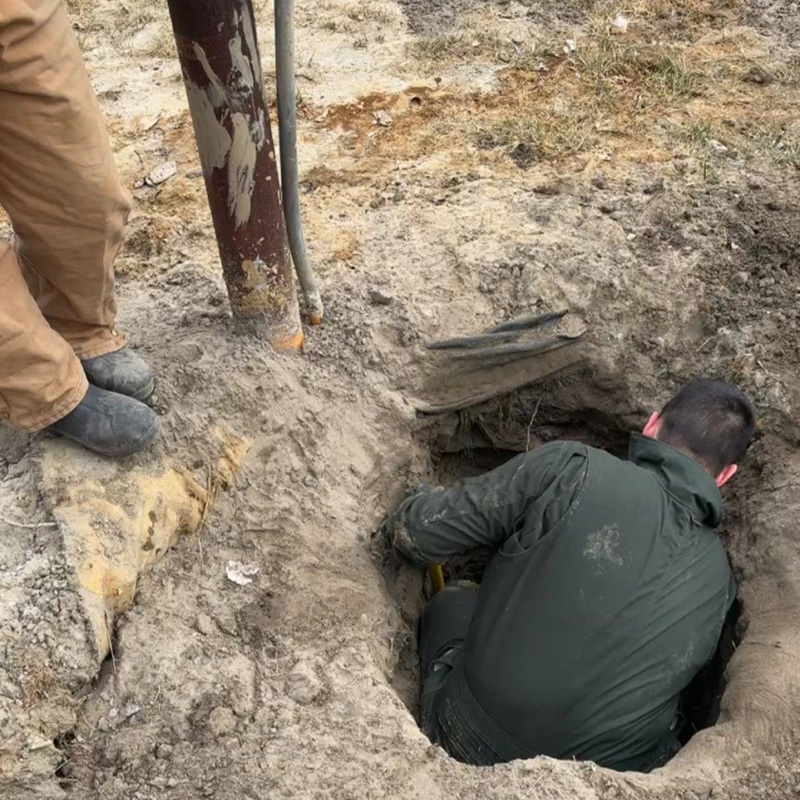 Carstens repairs a well