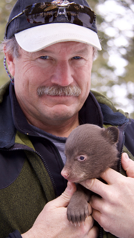 Kilpatrick  with bear cub