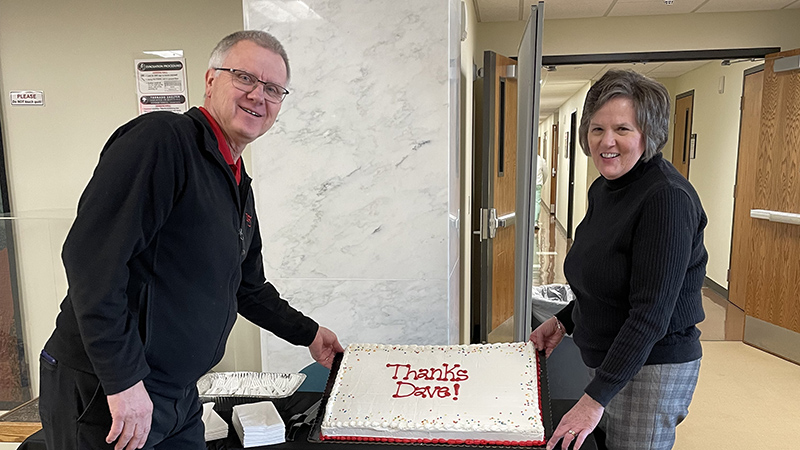David and Beth Gosselin celebrate Dave's retirement