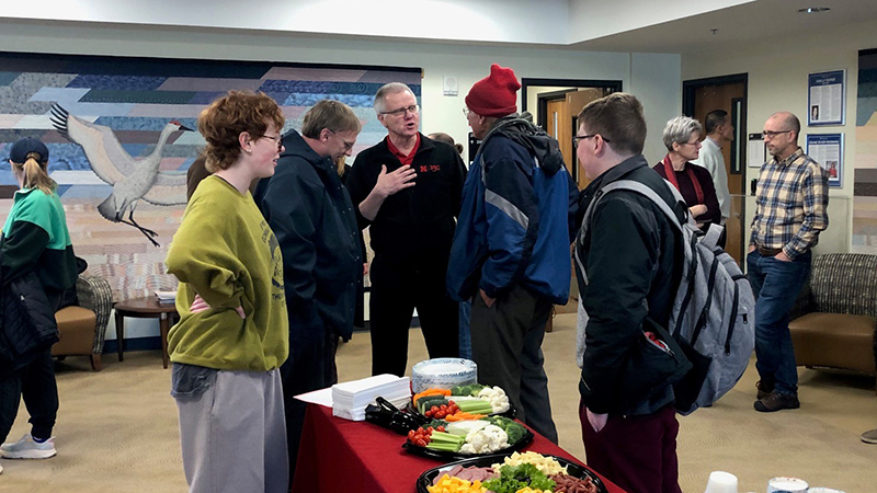 David Gosselin at retirement party