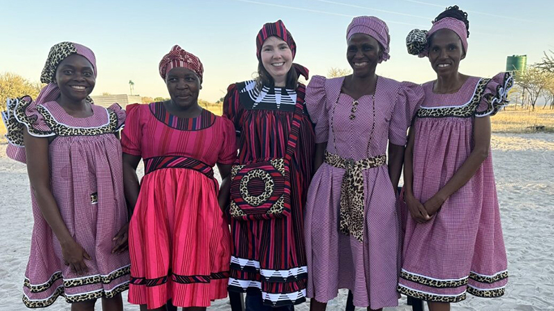 Jill Motschenbecher in local fashion