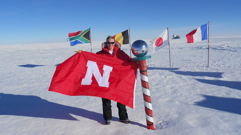 Lindsay at the South Pole
