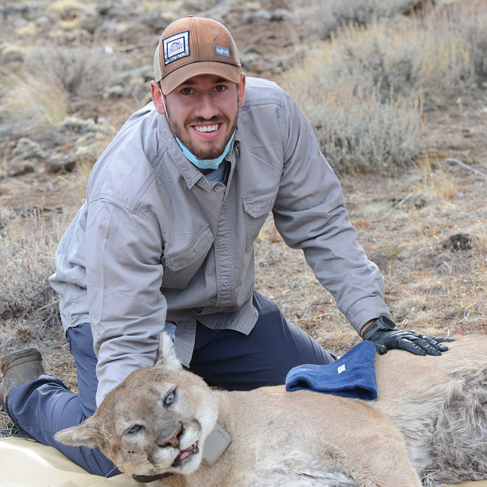 Jake with lion