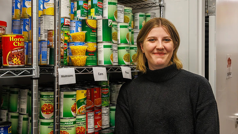 Kaitlyn at Husker Pantry