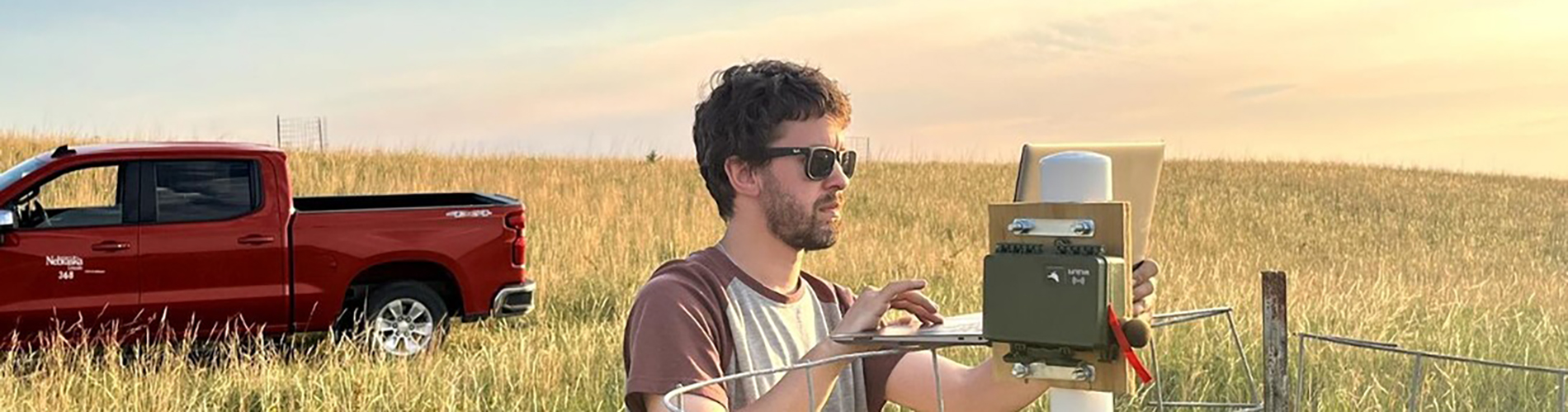 Chris Fill with Bird Detector