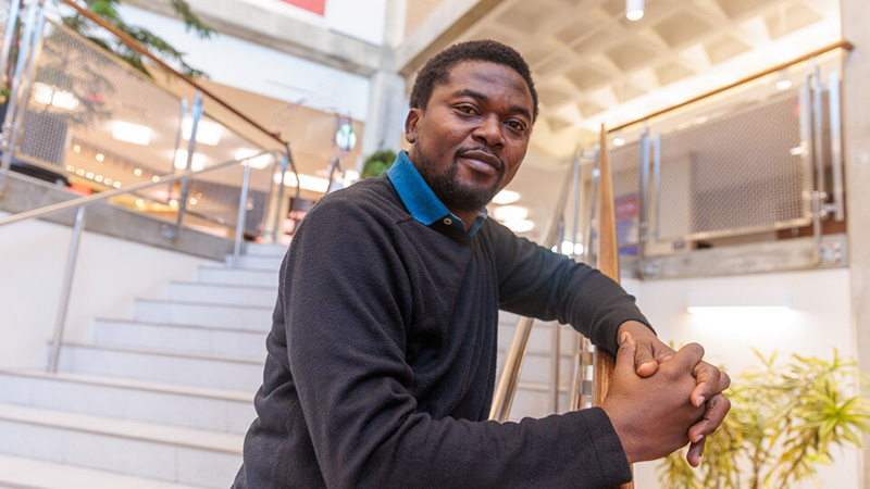 Doctoral student braves cold to research climate