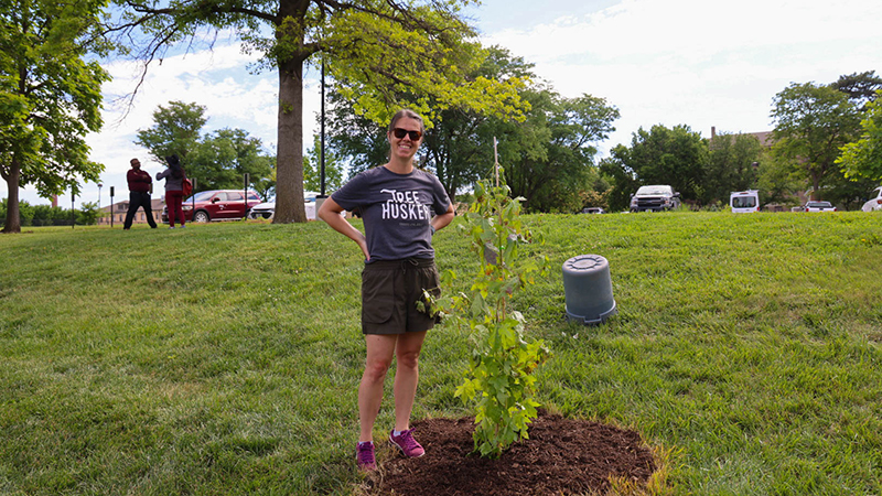 Ann Powers and Moon Tree