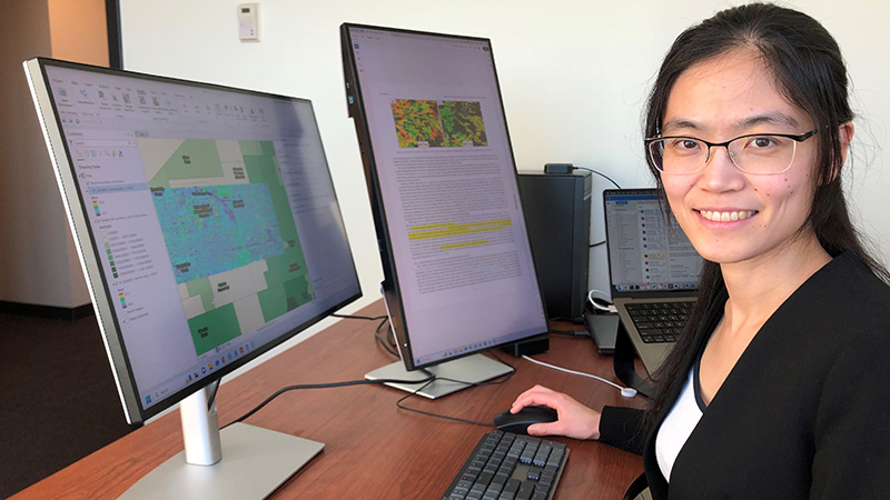 Xiaomeng Li helps others visualize data with GIS skills