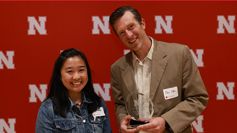 Uden receives 2025 Faculty Inspiration Award in SNR