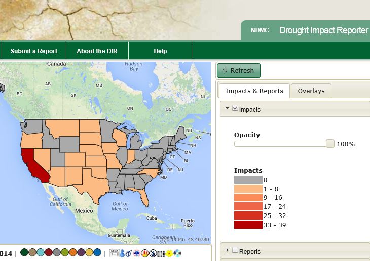 WEBGIS and Drought Impact.