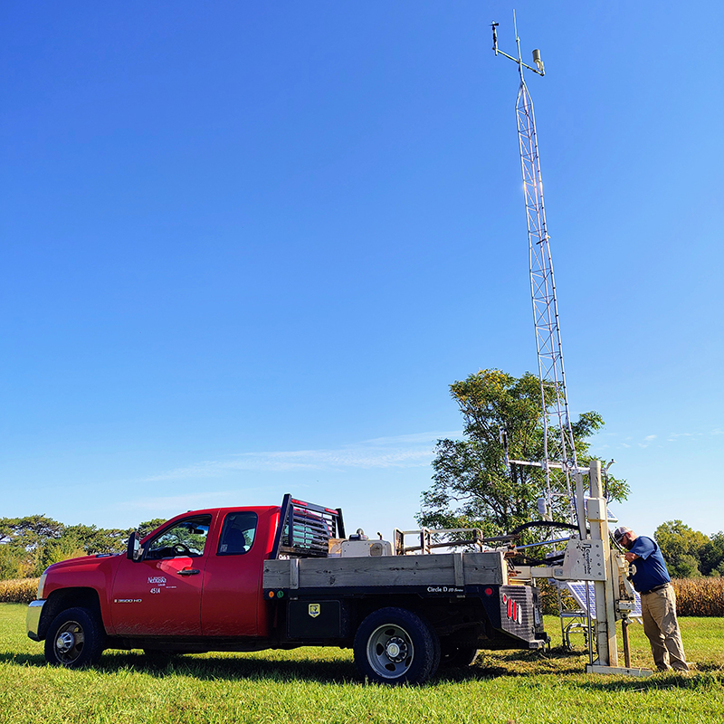 Coring by mesonet station