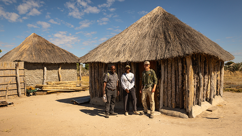 John Carroll and Okwa Sarefo scanning area