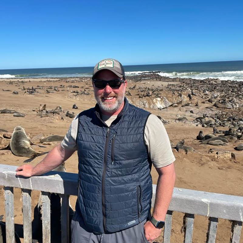 Chris Chizinski and fur seals