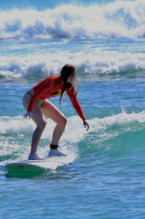 Emily Surfing